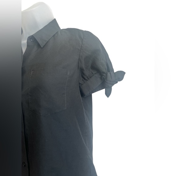 Kate Spade New York Black Silk Blend Button Front Blouse Size 4 - Picture 3 of 6